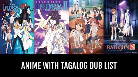 Anime with Tagalog Dub .